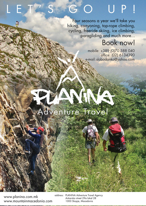 Planina Adventure Travel poster design