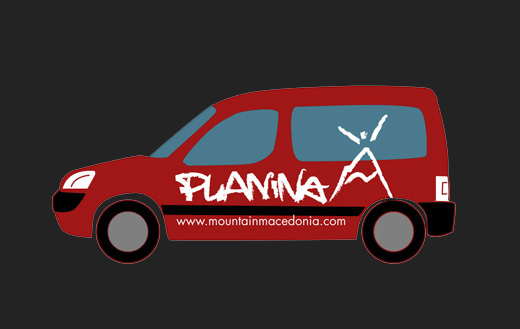 Planina Adventure Travel vehicle livery design